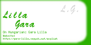 lilla gara business card